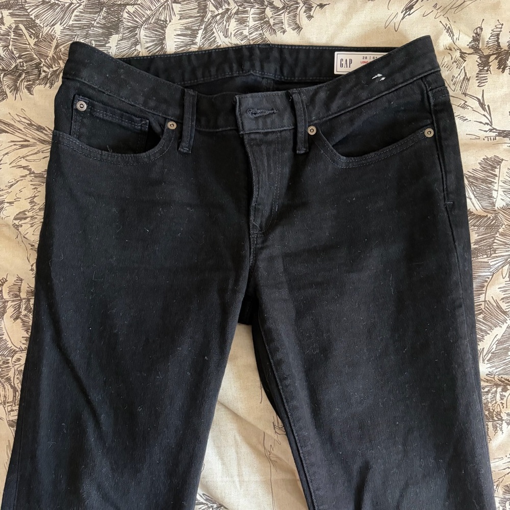 GAP long and lean black jeans